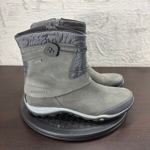 Merrell Grizzle Grey Waterproof Winter Boots Womens 8.5 M-Select DRY Zip J42730